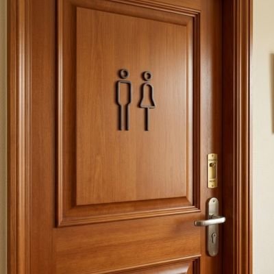 Panneau toilette